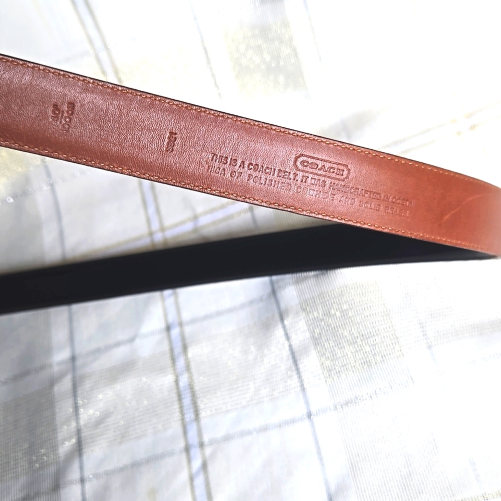 Coach 3921 Black Leather Belt - Picture 8 of 9